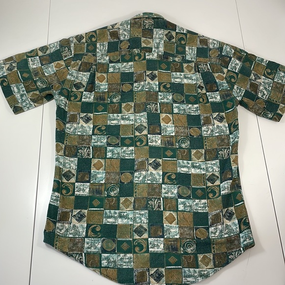 VINTAGE, Christian Dumas mens short sleeve shirt, Small - Picture 3 of 8